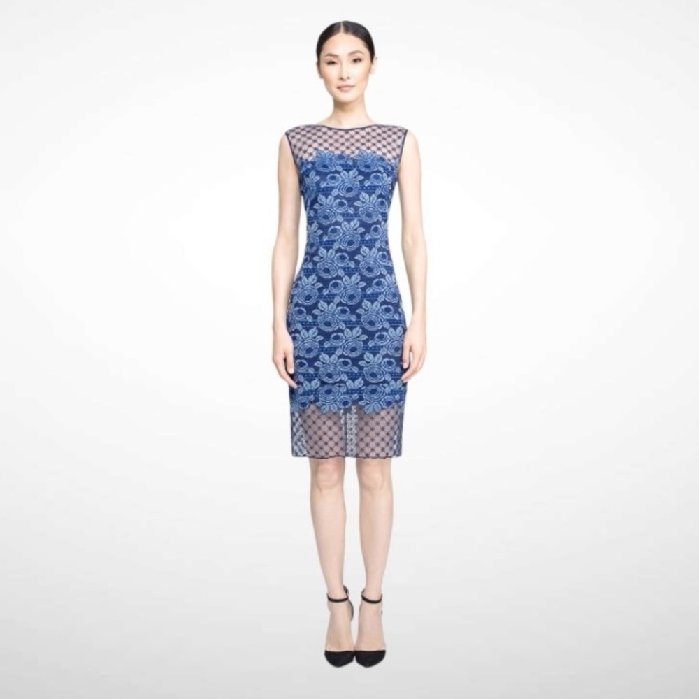 TADASHI SHOJI OMURA EVENING
BLUE DRESS SIZE 10